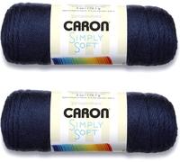 Bulk Buy: Caron Simply Soft Yarn Solids (2-pack) (Dark Country Blue)