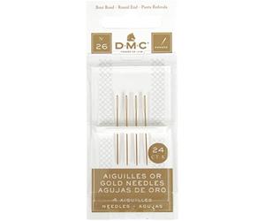 Bulk Buy: DMC Gold Tapestry Hand Needles Size 26 4/Pkg 6129 (6-Pack)
