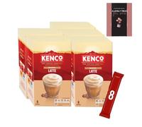 Bulk Buy Instant Coffee Sachets 5x8 Bulk Individually Wrapped Coffee Sachet Gift, Office Drinks, Staff Rooms, Refreshment Perfect Partner with Biscuits & Snacks (Latte)