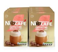 Bulk Buy Instant Coffee Sachets Multipack Individually Wrapped - Office Staff Drink,Visitor Refreshment, School, Clinics, Perfect with Biscuits & Winter Snacks (8 pack, Cappuccino Unsweetened)