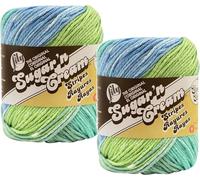 Bulk Buy: Lily Sugar 'n Cream 100% Cotton Yarn (2-Packs) ~ Ombres, Scents, Stripes, Twists ~ 3 oz. Super Size Skeins (Country Stripes SS #23143)2