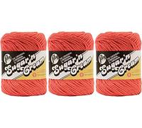 Bulk Buy: Lily Sugar 'n Cream Solids 100% Cotton Yarn (3-Pack) (Tangerine #1699)