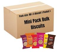 Bulk Buy Multipack Crawford Biscuit Portion Packs - 13-Biscuit Pack - 6 Varieties Individually Wrapped - Office, Hotel, Tea & Coffee Snack Biscuits - Fresh Cookies for On-the-Go Snacking (80 Pack)