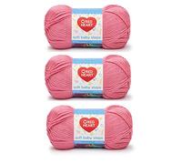 Bulk Buy: Red Heart Soft Baby Steps Yarn (3-Pack) Strawberry E746-9702