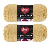 Bulk Buy: Red Heart Super Saver (2-Pack) (Cornmeal, 7 oz Each Skein)