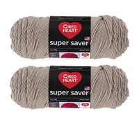 Bulk Buy: Red Heart Super Saver (2-Pack) (Oatmeal, 7 oz Each Skein)