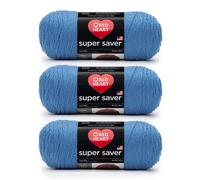 Bulk Buy: Red Heart Super Saver Yarn (3-Pack) Delft Blue E300-885