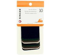 Bulk Buy: Singer Iron On Patches 2x3" 10/Pkg Dark Assortment 00091 (6-Pack)