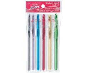 Bulk Buy: Susan Bates Silvalume Aluminum Crochet Hook Set Sizes F; G; H; I; J; K 12196 by Susan Bates