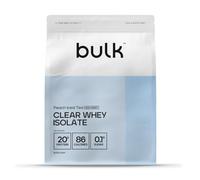 Bulk Clear Whey Isolate Less Sweet | Peach Iced Tea | 20g Protein per Serving | Low Sugar | Refreshing Fruity Flavours | 86 Calories | Fast Absorbing | Hydrating Protein Drink | 500g