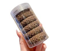 Bulk Collection of 6 Bright Colored Hair Rings Sturdy Braided Flexible Rings for Active Routines Strong Elastic Hair Ties Workout