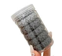 Bulk Collection of 6 Bright Colored Hair Rings Sturdy Braided Flexible Rings for Active Routines Strong Elastic Hair Ties Workout