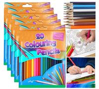 Bulk Colored Pencils 100PCs - Pre-Sharpened Assorted Vibrant Colors, Full Size Colouring Pencils Set for Kids, Teachers, and Classroom Supplies