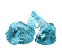 Bulk Crystal Artificial Crystal Stone Aroma Stone Light Blue Glaze Stone Crushed Stone Diffuser Stone Decorative Ornaments Indoor Fish Tank Landscaping for Tumbling(3-5cm,1000)