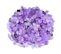 Bulk Crystal Factory Wholesale Natural Light Amethyst Crystal Gravel Small Particle Fish Tank Bedding Flowerpot Landscaping Decorative Stone for Buddha for Tumbling(5-7mm,1000g)