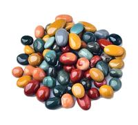 Bulk Crystal Natural Alxa Rounded Corner Gravel Ornaments Fish Tank Planter Landscape Gardening Decoration for Tumbling(9-12mm,500g)