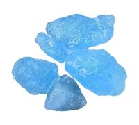 Bulk Crystal Natural Aquamarine Rough Stone Stone Boutique Ornament Large Carving Material Mineral Specimen Crystal Teaching Small Stone for Tumbling(L)