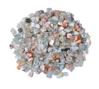 Bulk Crystal Natural Arusha Crystal Crushed Stone Small Particles of Fish Tank Bedding Flower pots Landscaping Decorative Stone for Buddhism for Tumbling(9-12mm,500g)