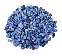Bulk Crystal Natural Blue Point Stone Crystal Crushed Stone Small Particles of Fish Tank Bedding Flower pots Landscaping Decorative Stone for Buddha use for Tumbling(1000G,5-7mm)