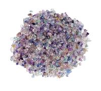 Bulk Crystal Natural Color Fluorite Crushed Stone Small Tumbled Stone Aroma Diffuser Stone Fish Tank Landscaping Crystal Stone for Tumbling(7-9mm/500g)