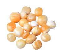 Bulk Crystal Natural Crystal Beige Jade Tumbled Stone Ornament Ore Specimen Teaching Science Gemstone Bathtub Stone for Tumbling(1000g)