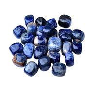 Bulk Crystal Natural Crystal Bluestone Tumbled Stone Ornament Ore Specimen Teaching Science Gemstone Bathtub Stone for Tumbling(500g)