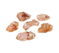 Bulk Crystal Natural Crystal Red Clay Skeleton Rough Stone Stone Skeleton Scepter Stone Mine Label Jewelry Accessories for Tumbling(30-40g)