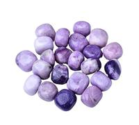 Bulk Crystal Natural Crystal Rolling Stone Purple Mica Ornaments Ore Specimen Teaching Popular Science Gem Bathtub Stone for Tumbling(1000g)