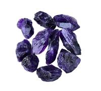 Bulk Crystal Natural Deep Amethyst Crystal Rough Stone Crushed Stone Diffuser Aromatherapy Stone Crystal for Home Office Decoration for Tumbling(2-3cm500g)