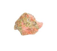 Bulk Crystal Natural Flower Green Stone Ore Crystal Rough Stone Ornaments Ore Specimen Rough Material Demagnetizing Stone Crushed Stone for Tumbling(3-4cm)