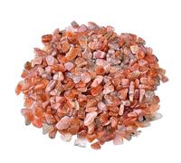 Bulk Crystal Natural Golden Sun Crystal Crushed Stone Small Particles of Fish Tank Bedding Flower Pots Landscaping Decorative Stone for Buddha Use for Tumbling(5-7mm,1000g)