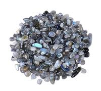 Bulk Crystal Natural Gray Moonlight Crystal Crushed Stone Small Particles Fish Tank Bedding Planter Landscaping Decorative Stone for Tumbling(1000G,9-12mm)