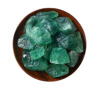 Bulk Crystal Natural Green Fluorite Aromatherapy Diffuser Stone Crystal Crafts Ornaments Demagnetization Stone Home Ornaments Jewelry for Tumbling(2-3cm100g)