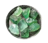 Bulk Crystal Natural Green Fluorite Crystal Rough Stone Aromatherapy Diffuser Stone Rough Ore Crushed Stone Crystal Ornaments for Tumbling(2-3cm/500g)