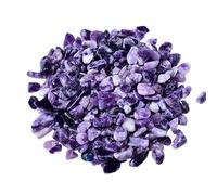 Bulk Crystal Natural Lilac Crystal Gravel Small Particle Fish Tank Bedding Flowerpot Landscaping Decorative Stone for Buddha for Tumbling(5-7mm,500g)