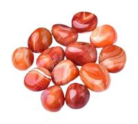 Bulk Crystal Natural Red Agate Stone Ornaments Tangled Agate to Play Handle Pieces Fish Tank Flower Pots Landscape Decoration Ore Specimens for Tumbling(500g)