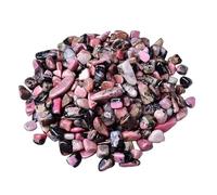 Bulk Crystal Natural Rose Stone Crystal Crushed Stone Small Particles of Fish Tank Bedding Flower pots Landscape Decorative Stone for Buddha use for Tumbling(7-9mm,500g)