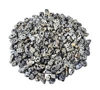 Bulk Crystal Natural Speckled Stone Crystal Crushed Stone Small Particles of Fish Tank Bedding Flower pots Landscaping Decorative Stone for Buddha use for Tumbling(7-9mm,1000g)