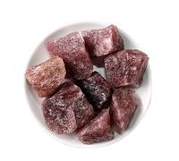 Bulk Crystal Natural Strawberry Crystal Stone Home Ornaments Jewelry Incense Diffuser Stone Citrine Crushed Stone Fish Tank Landscape Decoration for Tumbling(1-2cm100g)