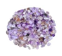 Bulk Crystal Natural Super Seven Crystal Crushed Stone Small Particles of Fish Tank Bedding Planter Landscaping Decorative Stone for Tumbling(5-7mm,1000g)