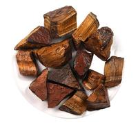 Bulk Crystal Natural Tiger's Eye Crystal Crushed Stone Diffuser Stone Aroma Stone Crystal Decorative Stone Crystal Stone for Tumbling(2-3cm100g)