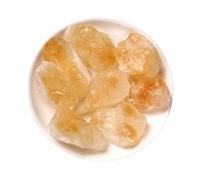 Bulk Crystal Natural Yellow Stone Home Ornaments Jewelry Incense Diffuser Stone Citrine Crushed Stone Fish Tank Landscape Ornaments for Tumbling(1-2cm1000g)