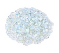 Bulk Crystal Opal Crushed Stone Jewelry Accessories Flower Pots and Bottles Ornaments Fish Tank Landscaping Decorative Crushed Stones for Tumbling(500G,9-12mm)