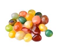 Bulk Crystal Rainflower Stone Agate Succulent pots Pavement Fish Tank hydroponic Potted Plant Decorative Pebbles Seven Colorful Small Stone for Tumbling(15-20mm,1000g)