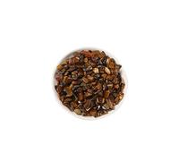 Bulk Crystal Tiger's Eye Stone Crushed Stone Fish Tank Flower Pot Decorative Crushed Stone Ornaments Mineral Specimen Crystal Crushed Stone for Tumbling(3-5mm1000g)