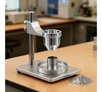 Bulk Density Meter & Flowability Tester for Powder Testing, Stainless Steel Funnel, Lab & Industrial Use, Accurate & Durable