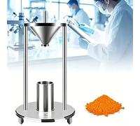 Bulk Density Volumeter, Stainless Steel Natural Stacking Density Tester, 60° Funnel, 12.7mm Outlet, 100ml Graduated Cup for Metal Powders, Soil, Food Additives