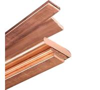 Bulk Discount T2 Copper Flat Bar, 15mm thick X 200mm Length 15/20/25/30mm Width,1pcs(15x15x200mm)