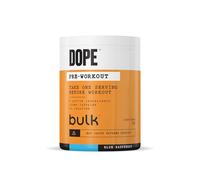 Bulk Dope Pre-Workout Powder | Blue Raspberry | 3g Creatine per Serving | 200mg Caffeine | Citrulline Malate & Arginine AKG | Beta-Alanine | Energy, Focus & Performance | 510g Supplement