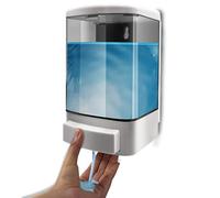 Bulk Fill Soap Dispenser Wall Mounted, GreeSuit 1000ML Manual Plastic Dispenser Soap Pump Shampoo Conditioner Shower Gel Chamber for Bathroom or Kitchen Washroom